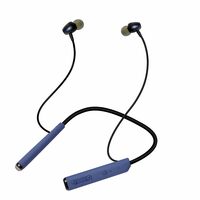 A&R AR Style Neckband-Ear Bluetooth 5.0 Neckband with Up to 120 Hours Playtime, with Mic, Magnetic Metal Earbuds, Voice Assistant, Dual Pairing and IPX6 Rated, Blue