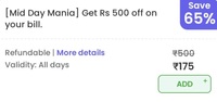 Magicpin mid day mania sale : up to 65%off on eat out