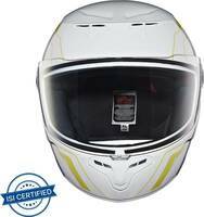 ROYAL ENFIELD F/F TPEX CAMO PRINTED MLG GLOSS WHITE (L) 58 CM Motorbike Helmet  (GLOSS WHITE)