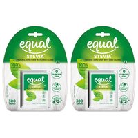 Equal® Stevia Plant-Based 100% Natural Sweetener | Sugar Free | Diabetic Friendly | Vegan & Keto Friendly | 300 Tablets | (Pack of 2)