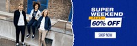 Jack Jones Junior Super Weekend - Flat 60% Off + Extra Rs.100 Off on First Purchase