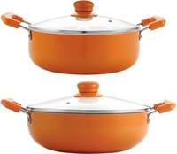 Nirlon Non Stick Induction Base Cookware Set (2 Pieces)
