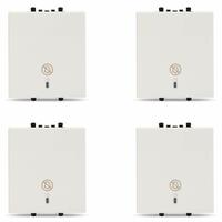 Schneider Electric Zencelo India-2 Module Illuminated Switch With"Do Not Disturb" - White (Pack Of 4)
