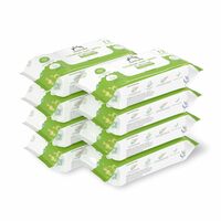Amazon Brand - Mama Bear Cleansing Baby Wipes With Lid, Enriched with Aloe vera & Vitamin E, Paraben Free, pH Balanced & Dermatologically tested, 72 Count (Super Saver Pack of 8)