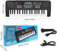Sai Store Piano Keyboard Toy Kids with Mic Dc Power Option Recording