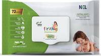 Firsthug Super Soft Cleansing Wet Baby Wipes With Lid Pack|Aloe Vera Extract |72 Pcs/Pack  (72 Wipes)