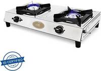 ruwa ATOM Stainless Steel Manual Gas Stove (2 Burners)