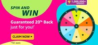 Amazon Spin And Win - Get Guaranteed 20% Cashback Coupon Offer