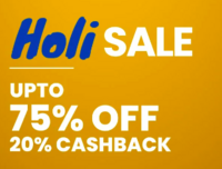 Pepperfry Holi Sale - Upto 75% off & 20% Cashback 
