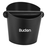 Budan Coffee Knock Box (Rubber Base, BUDKB102, Black)