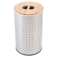 sabichi Stainless Steel Laundry Bin (53 litre, 183149, Silver)