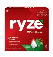 Sample @ Re 1 RYZE Nicotine Gum 2mg | Pudina Punch [User Specific]