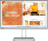 Lenovo L-Series 22 inch Full HD LED Backlit IPS Panel with 99% sRGB, HDMI 1.4, VGA, 2X3W Speakers,Tilt Stand