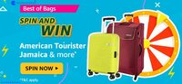 Amazon Spin & Win Best of Bags : Get Rs.10-20 or lucky draw American Tourister Jamaica