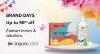 Amazon Brand Days Aqualens Upto 50% Off on Contact Lenses & Solutions 