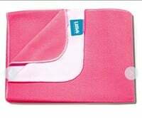 Little's Easy Dry Cotton Bed Protector - Pink Small by Wellify