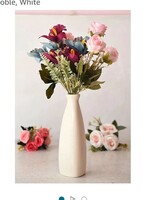 Generic SSG Bottle Shape Flower Vase Office Table Living Room Center Table Ceramic Pot [Only Vase Seller Shri Shyam Globle, White