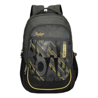 Skybags Arthur Polyester Laptop Backpack for 15 Inch Laptop (30L, Padded Shoulder Straps, Black) 