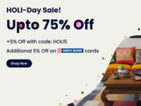 Varee Holi-Day Sale-Up to 75% Off + 5% Off + 5% Off on HDFC cards