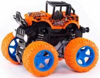 K A Enterprises monster trucks toys for boys, 360 degree rotation 4 wheels drive durable friction powered truck toys for kids inertia car toys for toddlers gifts for kids (pack of 1)- Multi color  (Multicolor)