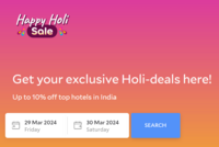 Agoda Happy Holi Sale-Up to 10% off top hotels in India