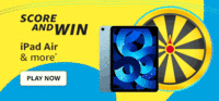 Amazon Spin & Win : Score & Win Ipad Air & More