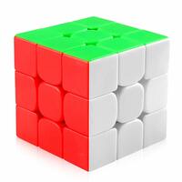 Coogam Cubes 3x3 High Speed Sticker Less Magic Puzzle Cube Game Toy 3x3 Stickerless Cube | Beginner Speedcube for Kids & Adults | Magic Speedy Stress Buster Brainstorming Puzzle (Multicolor) (3x3)