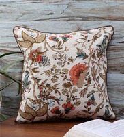 Multicolor Cotton Floral 16x16 inches Cushion Covers (1Pc), By MFD Home Furnishing