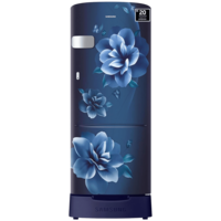 SAMSUNG 223 Litres 3 Star Direct Cool Single Door Refrigerator with Base Stand Drawer (RR24D2Z23CUNL, Camellia Blue)