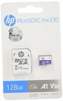 HP Micro SD Card 128GB with Adapter A1 U3 V30 (Purple), (HFUD128-MX330)