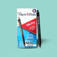 PAPER MATE INKJOY 300RT Retractable Ball Pen 12x Black