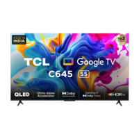 TCL 55C645 140 cm (55 inch) QLED 4K Ultra HD Google TV with Dolby Vision & Dolby Atmos