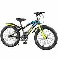 Lifelong 20T Cycle for Kids 5 to 8 Years - Bike for Boys and Girls - 85% Pre-Assembled, Frame Size: 12" - Suitable for Children 3 Feet 10 Inch+ Height - Unisex Cycle (Tribe, Yellow & Black)
