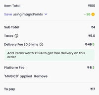 Magicpin : get 96% off upto 100Rs. (Multiple times per user)