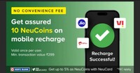 TataNue - Get assured 10 NeuCoins on Mobile Recharge of 299 