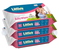 Little's Soft Cleansing Baby Wipes (3*80 wipes)