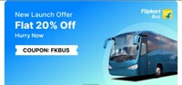 Flipkart - Flat 20% discount on BUS Booking
