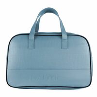 Nautica Duffle Bag for Travel | Stylish Leatherette Luggage | Compact and Comfortable for Travelling | Suitable for Men's and Women's One Size Blue 15cms