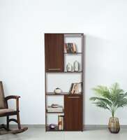 Alpine Book Case in Brown Finish