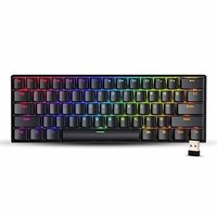 Zebronics ZEB-MAX NINJA Wireless Mechanical Keyboard With 3 Bluetooth Connections Built-in Rechargeable Battery And N-key Rollover (Black)