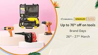 Amazon Brand Days: Upto 70% off on Tools + 10% Bank offer