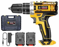The JPT Portable 21V Yellow Cordless Drill Machine 