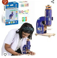 FunBrigade DIY Microscope for Kids with 100X Zoom | Science kit Activity Gift for Boys and Girls | STEM Learning Fun Toys Age 8 Years+