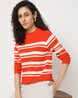 TEAMSPIRIT Striped Crew-Neck Top
