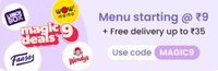 Magicpin : get food worth 100Rs.(or below) for less than 17Rs. by using "MAGIC9"