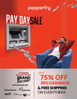 Pepperfry Pay Day Sale - Upto 75% Off + 20% cashback + Free Shipping
