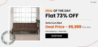 Pepperfry Deal of the Day: Luiz Sofa Cum Bed In Dark Brown Colour, By Mintwud from Pepperfry