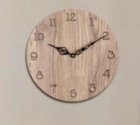 Brown Engineered Wood Analog Wall Clock By Sehaz Artworks @ Rs1 + Rs 178 delivery fee