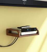 Engineered Wood Set Top Box Holder in Brown Colour, Home Sparkle