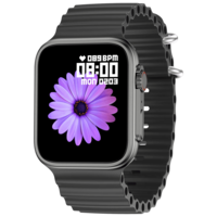  FIRE-BOLTT Edge Smartwatch with Bluetooth Calling (45.21mm AMOLED Display, IP67 Water Resistant, Dark Grey Strap)